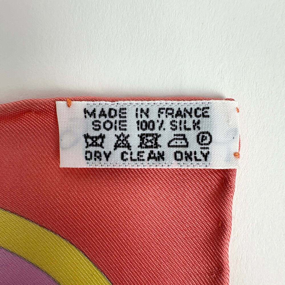 HERMES Pink Silk Scarf - Picture 2 of 4